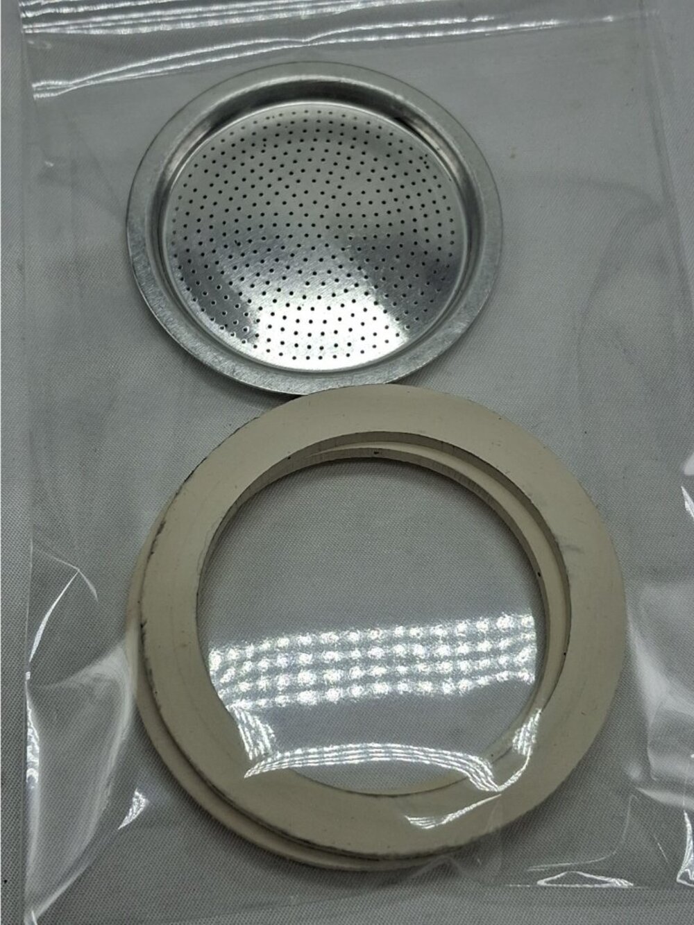 Set of  3 Gaskets for Vev Vigano Coffee Pots - Rubber Rings & Filter Plate